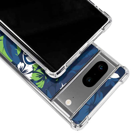 NFL Seattle Seahawks Tropical Print Google Pixel 7a Clear Case